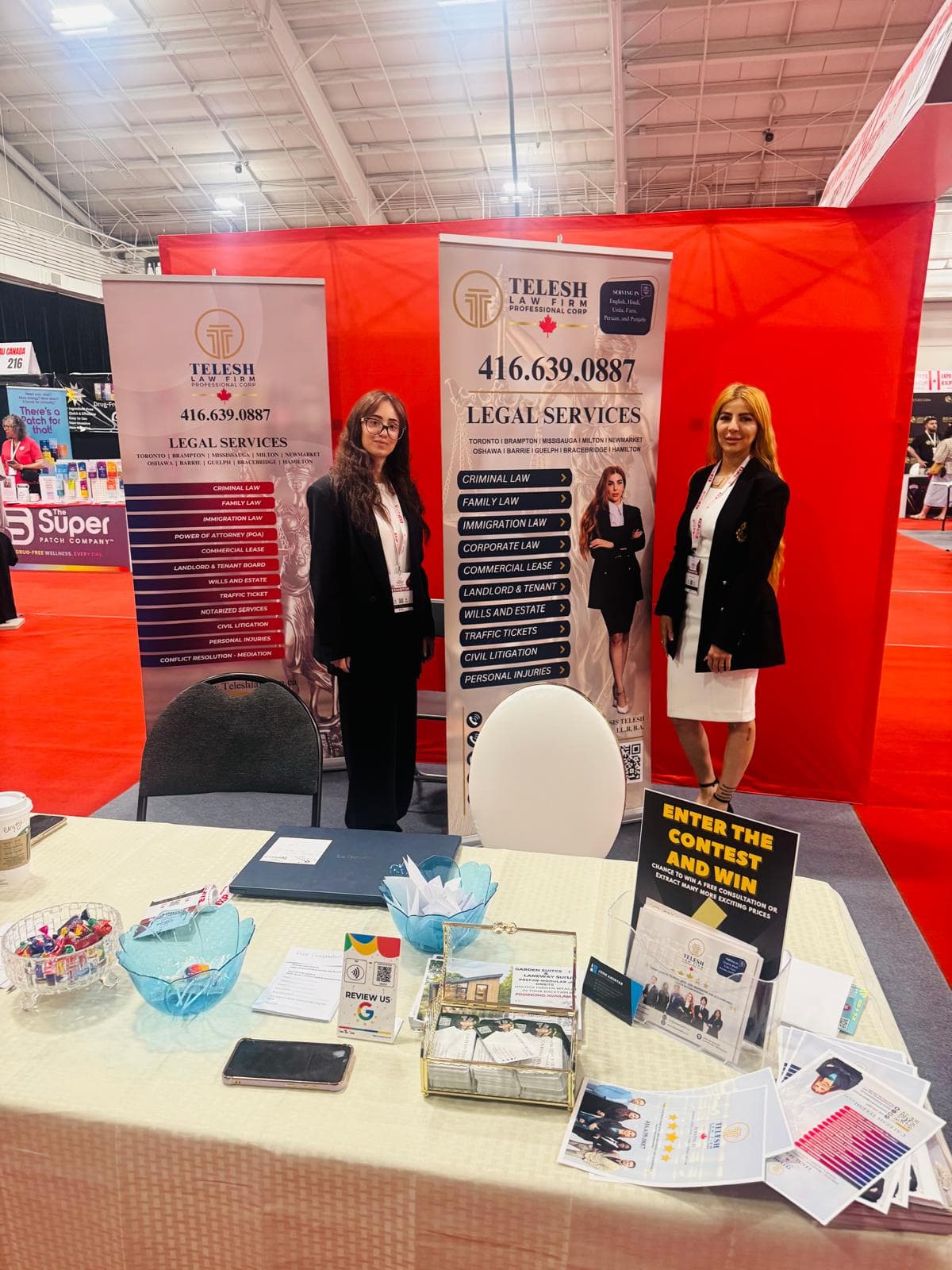 Telesh Law Firm booth at the Made in Canada Expo