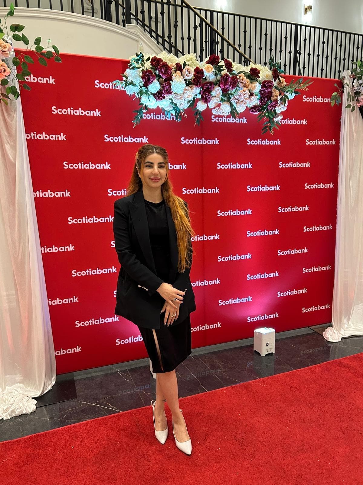 Caleesis Telesh at a Scotiabank event celebrating women and community